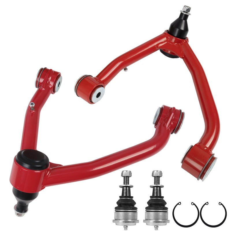 24 Lift Upper Control Arms Compatible with 20142018 Chevy Silverado GMC Sierra 1500 Front Tubular Suspension Control Arm for Cadillac Escalade Avalanche Tahoe 2 Replacement Ball Joints